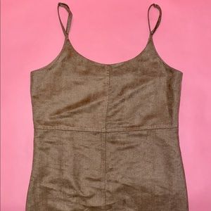 Sam Edelman Perforated Dress Taupe